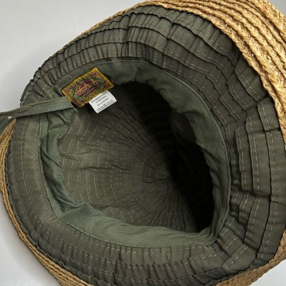 Scala Women’s Hat in Olive‎ and Straw - Picture 6 of 8